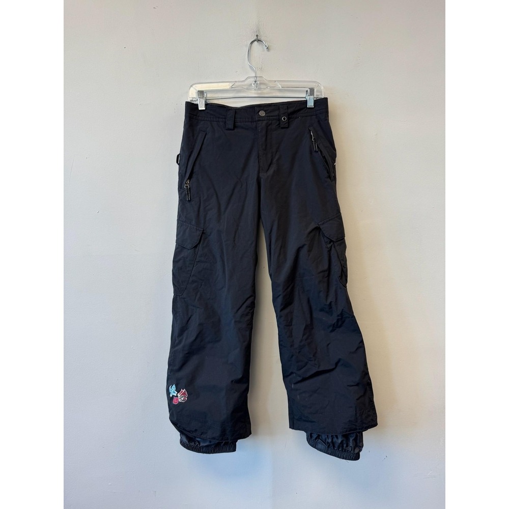 Burton Snow Pants Girls 10-12 Black Dryride Diva Insulated‎ Cargo Ski Snowboard